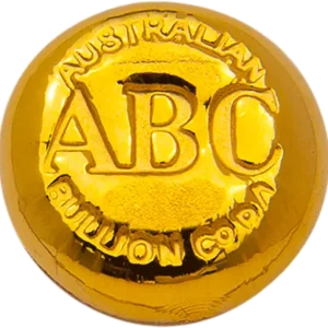 ABC Bullion 1/2 oz Gold Cast Bar Button