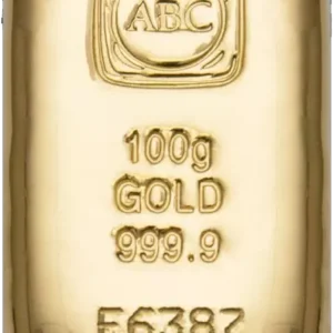 ABC Bullion Cast Gold Bar 100g