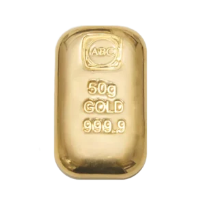 50g ABC Bullion Cast Bar Gold