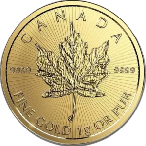 Canadian Gold Maple Leaf Coin 1g